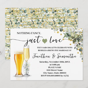 Elopement Eucalyptus Guld Ingenting Finare Just Kä Inbjudningar