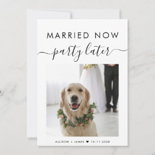 Elopement gift nu Party senare Foto Bröllop