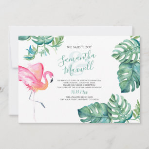 Elopement mottagningsinbjudan, Tropical Florida