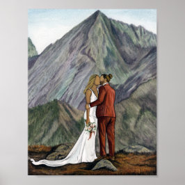 Elopement par i bergen Skriv ut Poster