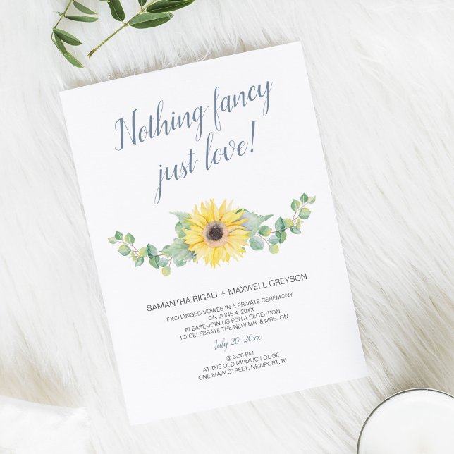 Elopement Recept Ingenting Finare Just Kärlek Inbjudningar (Skapare uppladdad)