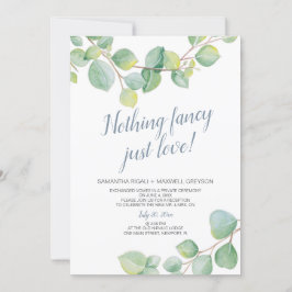 Elopement Recept Ingenting Finare Just Kärlek Inbjudningar