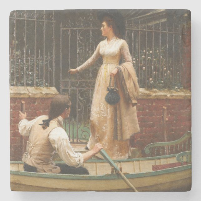 Elopement (romskt datum) (av E.B. Leighton) Stenunderlägg (Framsidan)