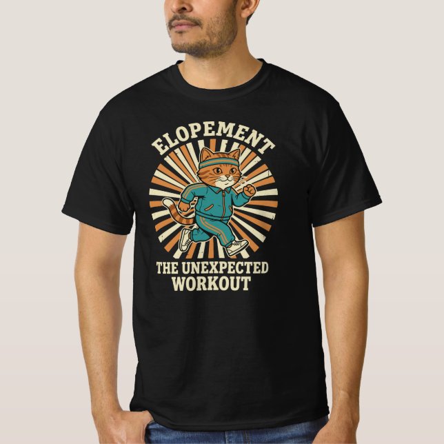 Elopement The Unexpected Workout Autism Awareness T Shirt (Framsida)