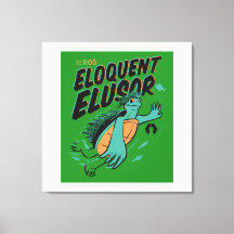 Eloquent Elusor Release Poster på Wrapped Canvas