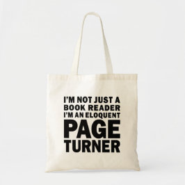 Eloquent Page Turner Bookish Lover Tygkasse