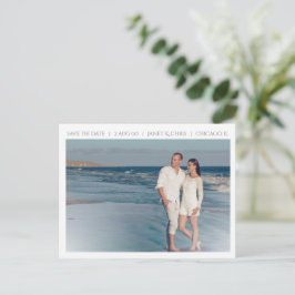 Eloquity Simpity Save the Date Photo Postcard Meddelande Vykort