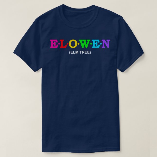 Elowen Elm Träd T Shirt (Design framsida)