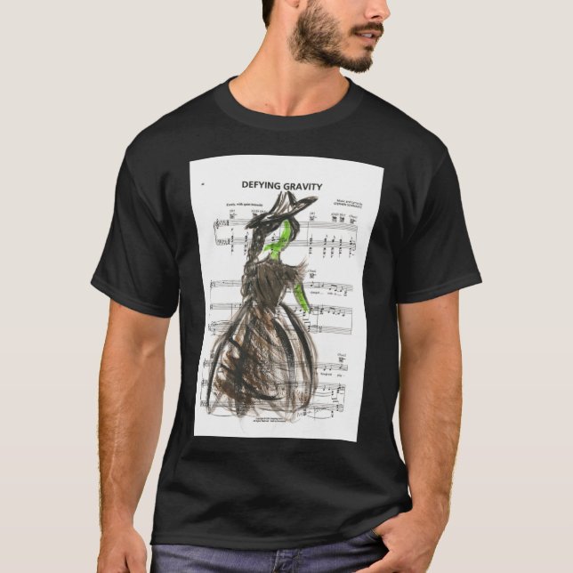 Elphaba - Defying Gravity Classic T-Shirt (Framsida)