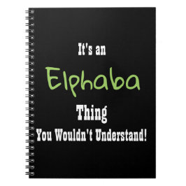 Elphaba journal anteckningsbok med spiral