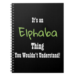 Elphaba journal anteckningsbok med spiral