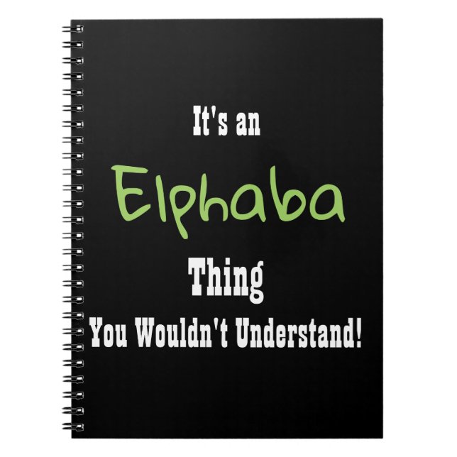 Elphaba journal anteckningsbok med spiral (Framsidan)