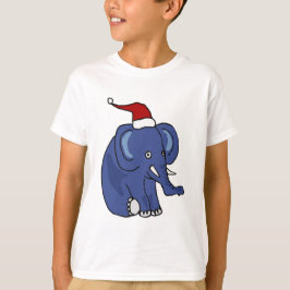 Elphant i jultomten tee shirt