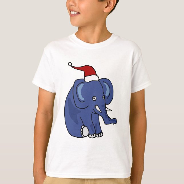 Elphant i jultomten tee shirt (Framsida)