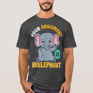 Elphant Pun, Elephant Play på Ord, Cute E T Shirt
