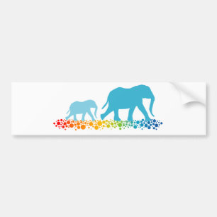 Elphant Walking-bröder Bildekal