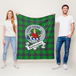 Elphinstone Hunting Klan Badge Tartan Play Fleecefilt