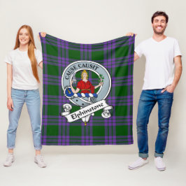 Elphinstone Klanmärke Tartan Plaid Fleecefilt