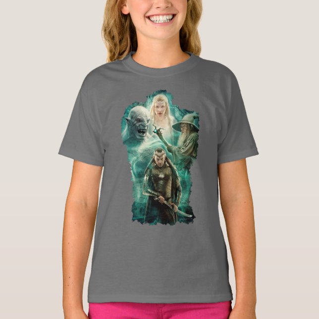 ELROND™, Azg, Galadriel och Gandalf Graphic T Shirt (Framsida)