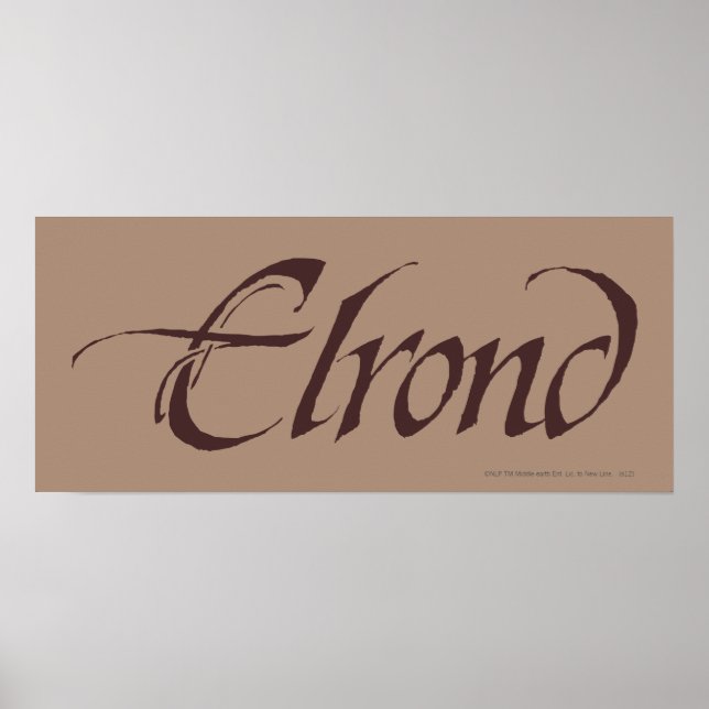 ELROND™ Namn Solid Poster (Framsidan)