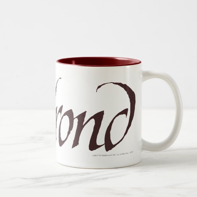ELROND™ Namn Solid Två-Tonad Mugg (Höger)