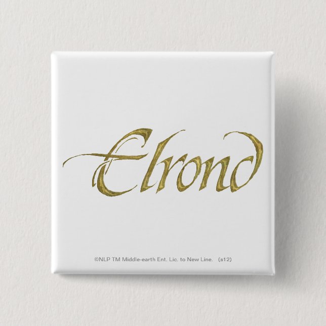 ELROND™ Namn Texturerad Knapp (Framsida)