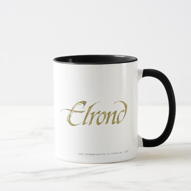 ELROND™ Namn Texturerad Mugg (Höger)