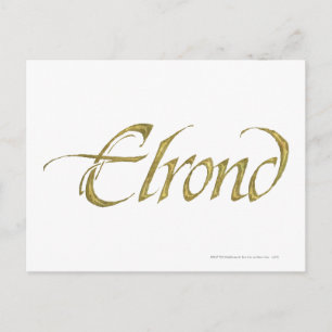ELROND™ Namn Texturerad Vykort