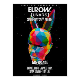Elrow Ibiza 2025 - [UNVRS] Poster Perfect Poster
