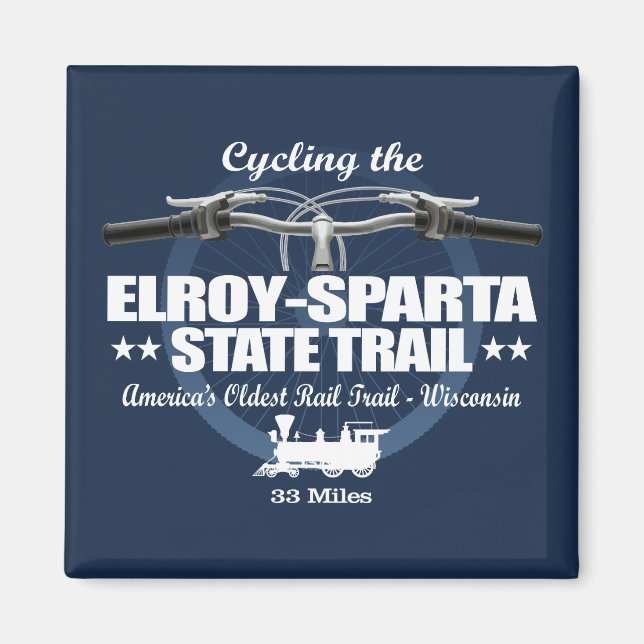 Elroy-Sparta State Trail (H2) Magnet (Framsidan)