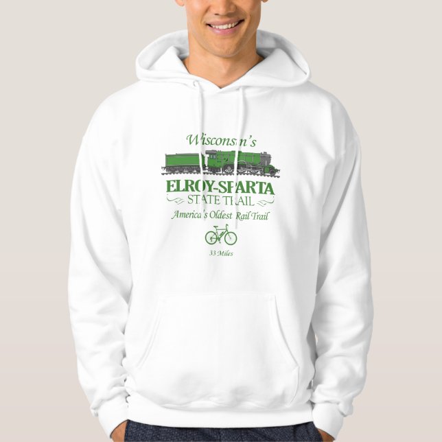 Elroy-Sparta State Trail (RT2) Hoodie (Framsida)