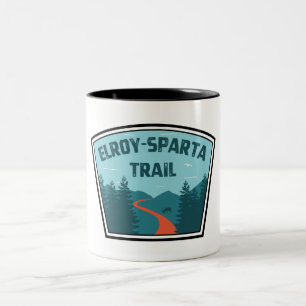 Elroy-Sparta State Trail Två-Tonad Mugg