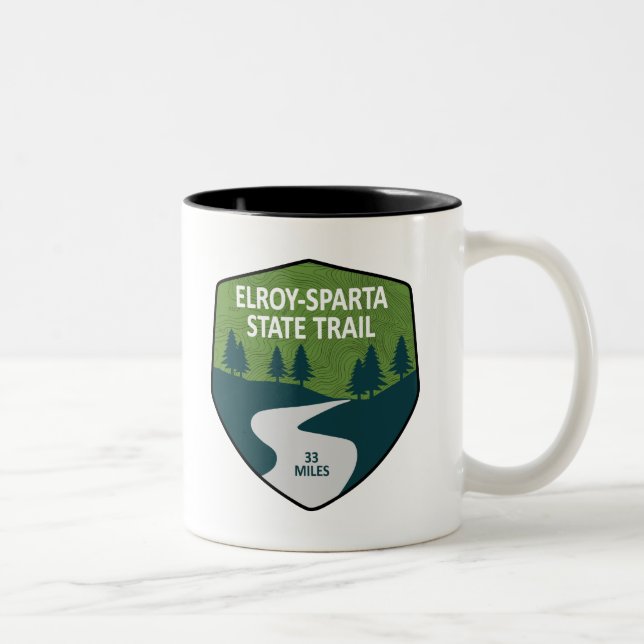 Elroy-Sparta State Trail Två-Tonad Mugg (Höger)