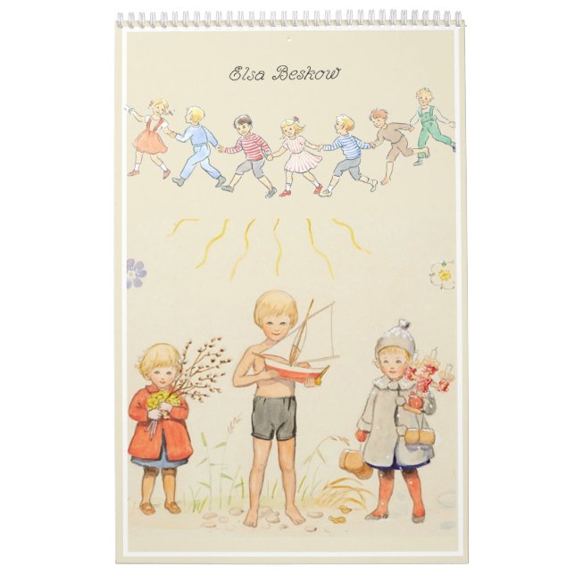 Elsa Beskow Wall Calendar Kalender (Omslag)