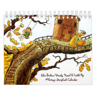 Elsa Beskow Woody, Hazel & Little Pip Vintage Kalender