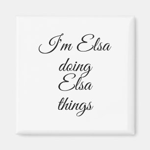 Elsa Doing Elsa Sak Funny Birthday Namn Gif Magnet