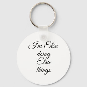 Elsa Doing Elsa Sak Funny Birthday Namn Gif Nyckelring