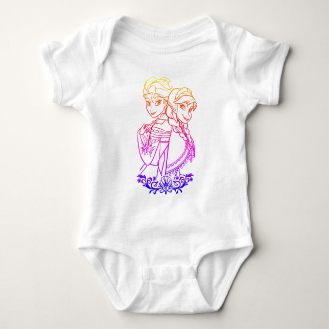 Elsa och hennes syster ana t shirt (Framsida)