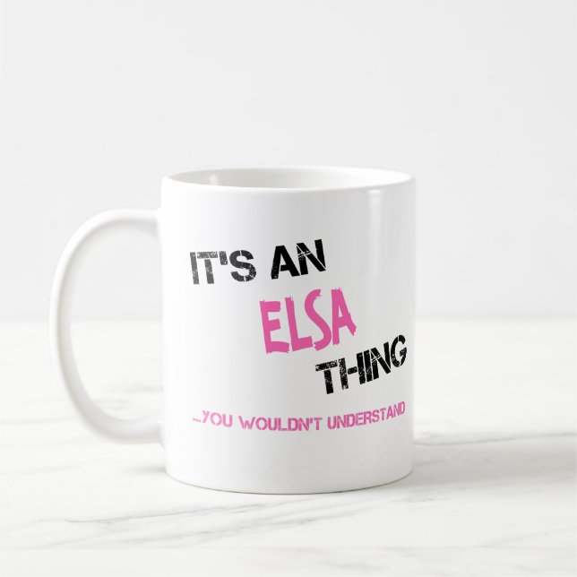 Elsa sak skulle du inte förstå kaffemugg (Vänster)