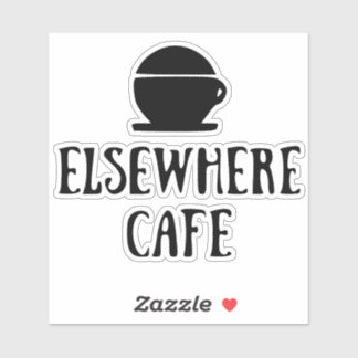 Elsewhere Cafe V1 Ljust Läge Klistermärken