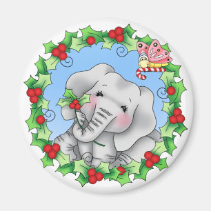 Elsie för BaZooples julglädje magnet