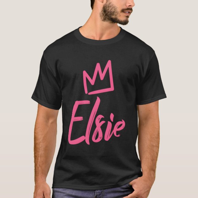 Elsie K Krona Namn för Elsie T Shirt (Framsida)