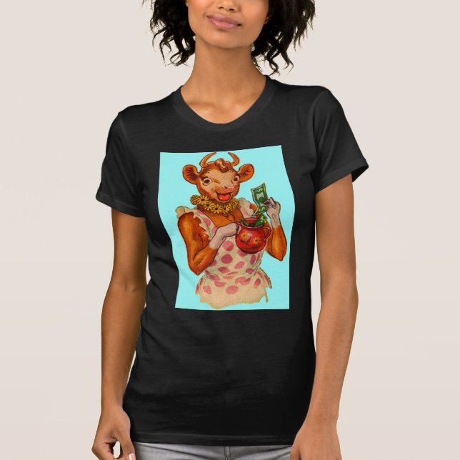 Elsie the Cow, penningchef T Shirt (Framsida)