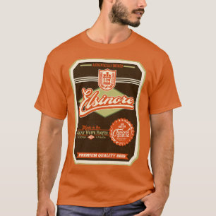 ELSINORE Beer Distress-etikett T Shirt