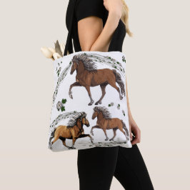 Elska och Flowers Gaited Islands Horse Tygkasse