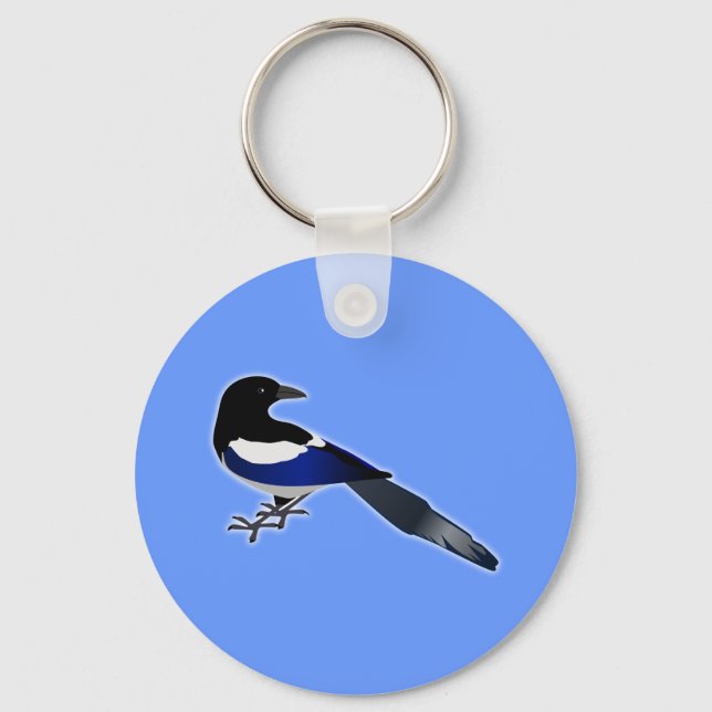Elster Magpie Nyckelring (Framsida)