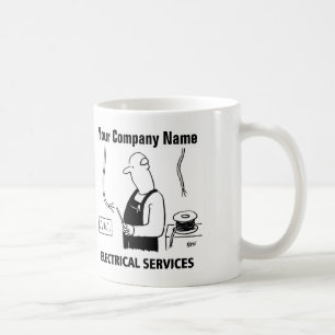 Eltjänster. Elektriker Kaffemugg