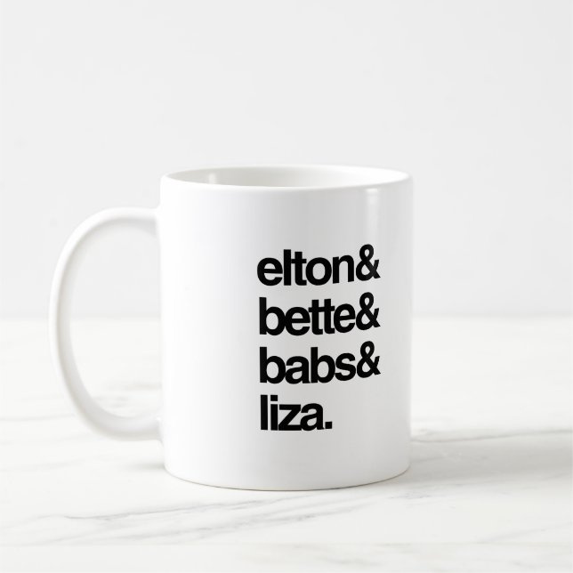 Elton Bette Babs och Liza Kaffemugg (Vänster)