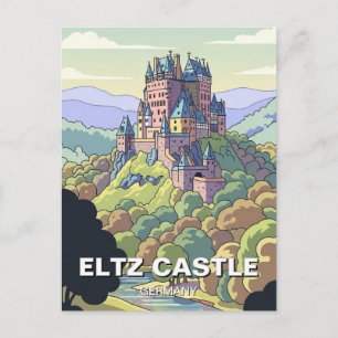 Eltz Slott Tyskland Resa Vykort