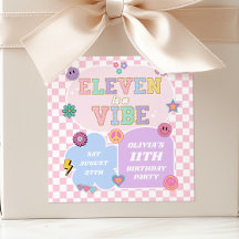 Elva är en Vibe Preppy Patch 11:e Födelsedagsfeste